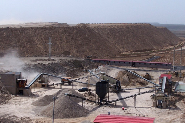 大型环保石头机制沙生产线现场